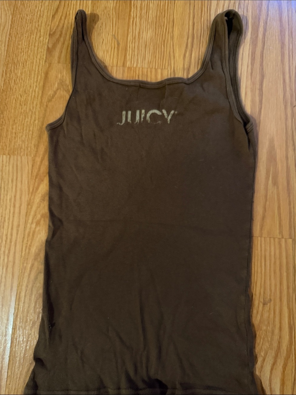 Vintage Juicy Couture Graphic Ribbed Tank Top - Picture 4 of 4